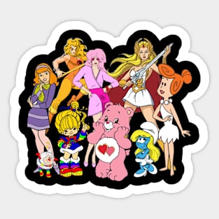 Vintage 80s Cartoons Sticker